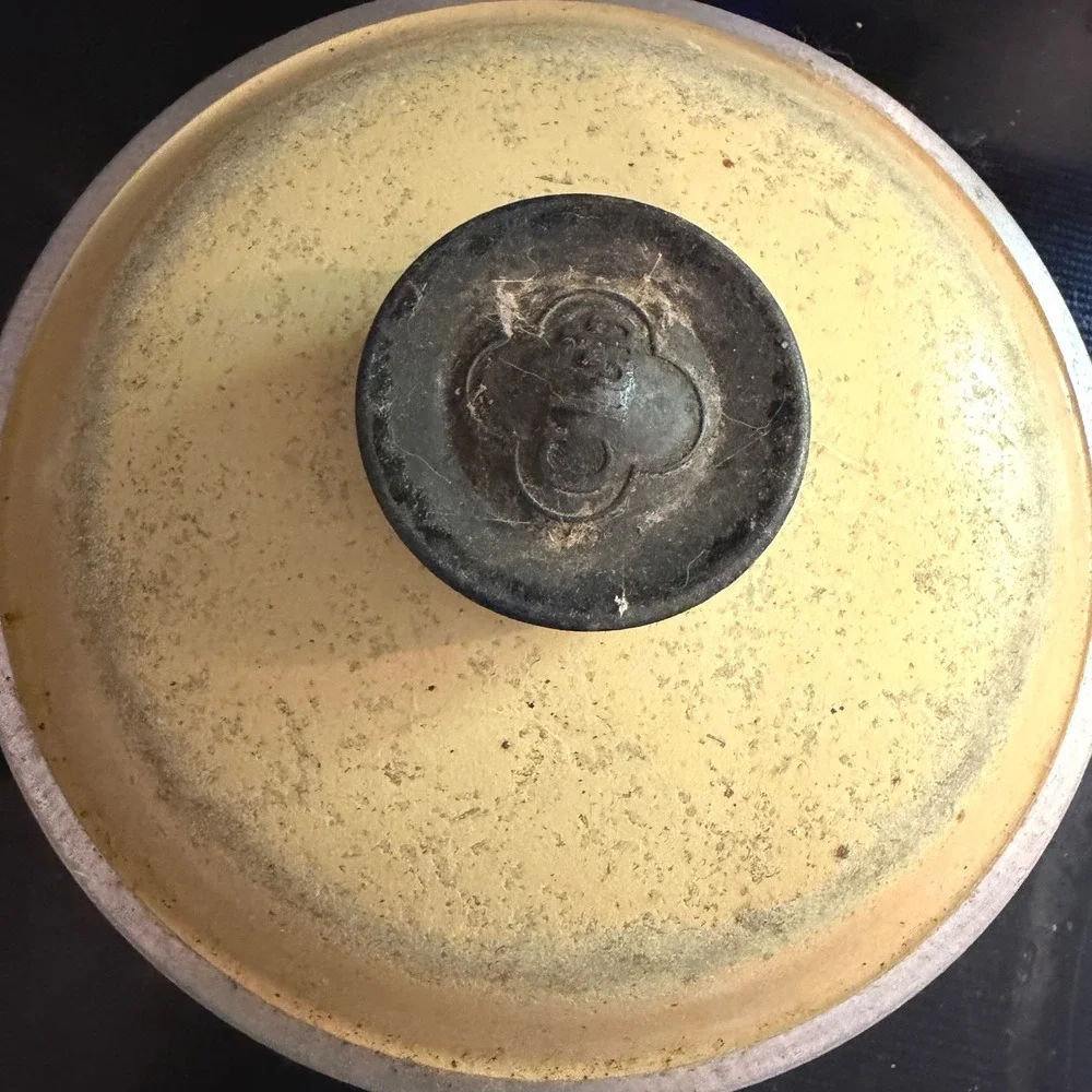 Vintage Club Aluminum‎ 1.5 Qt Saucepan Pot Lid Harvest Gold Yellow Cream 6.5